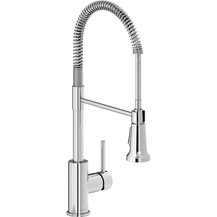 Chrome Semi-Professional Pull-Down Spray Kitchen Faucet