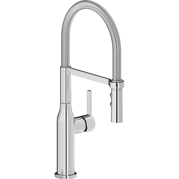 Chrome Semi-Professional Pull Down Kitchen Faucet with Spray