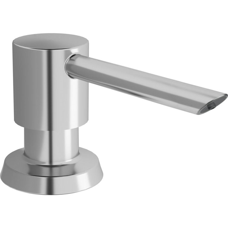 Chrome Deluxe Plunger Soap and Lotion Dispenser
