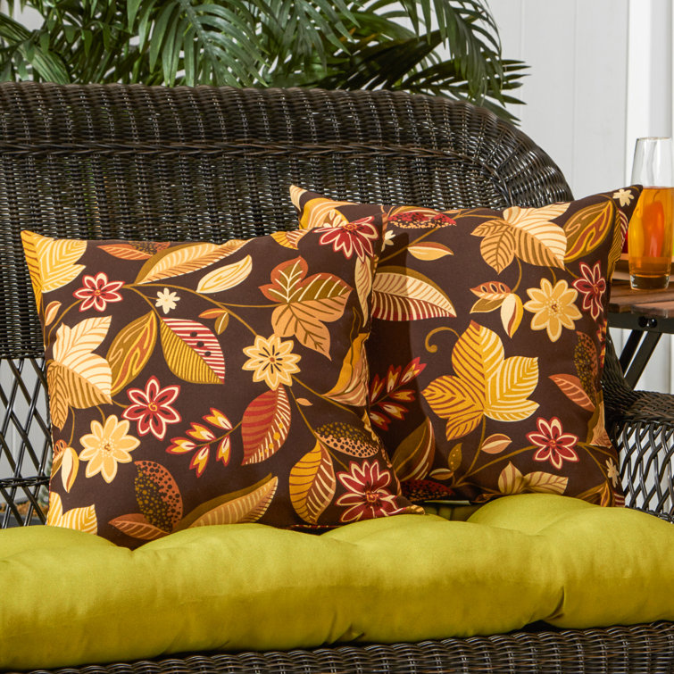 Timberland Floral 17" Square Outdoor Throw Pillow Set