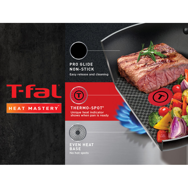 14-Piece Red and Black Aluminum Nonstick Cookware Set