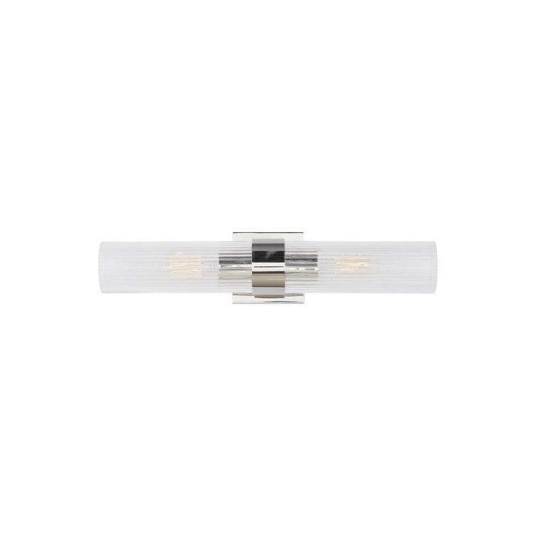 Geneva 20" Polished Nickel Dimmable Cylinder Vanity Light