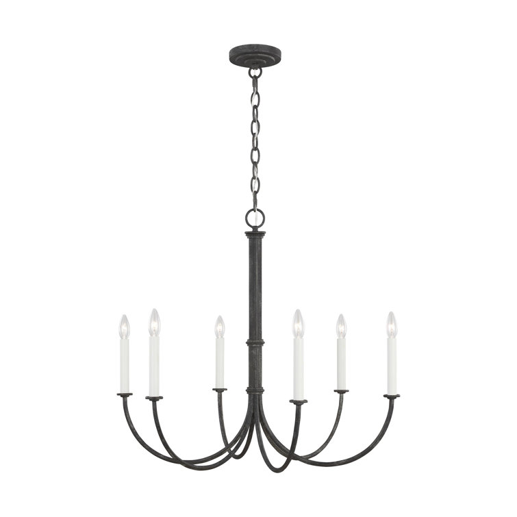 Champlain Iron Oxide 6-Light Candle Style Chandelier