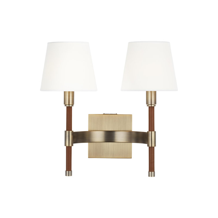 Katie 13.38" Brass Dimmable Direct Wired Sconce
