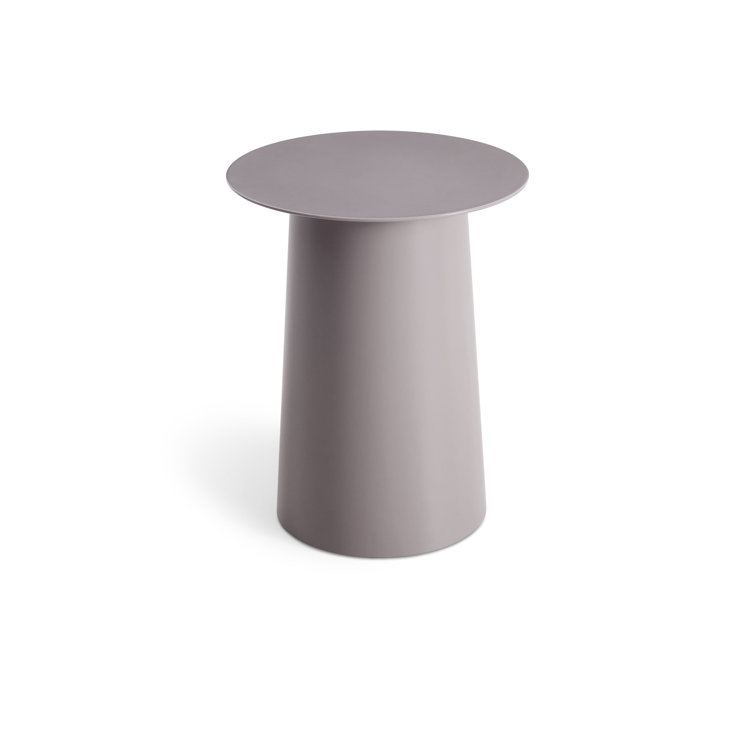 Dark Olive Metal Indoor/Outdoor Side Table