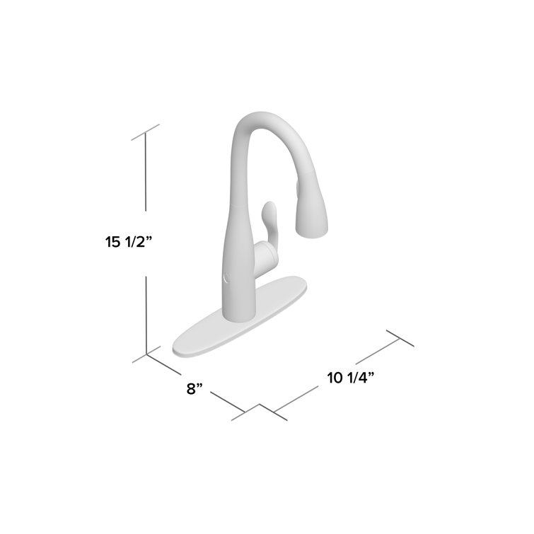 Matte Black Touchless Pull-Down Kitchen Faucet with Spray