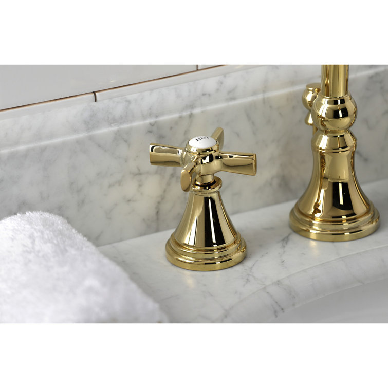 Millennium Polished Brass Widespread Bathroom Faucet