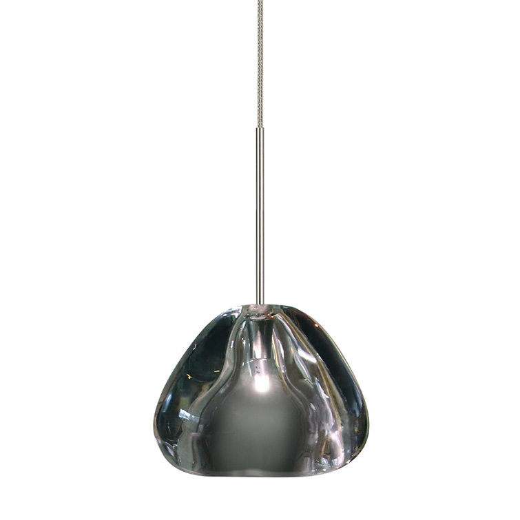 Mini Blob II Satin Nickel 4" LED Indoor/Outdoor Pendant