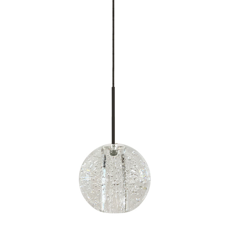 Gracie Bronze Glass LED Indoor/Outdoor Pendant Light