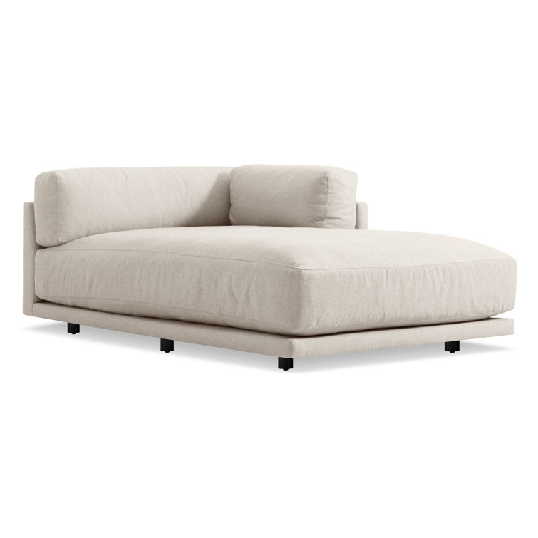 Sanford Natural Linen Right Chaise Lounge