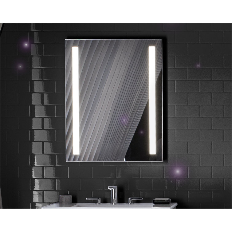 Verdera Bright 24" Aluminum Lighted Mirror Medicine Cabinet with Shelves