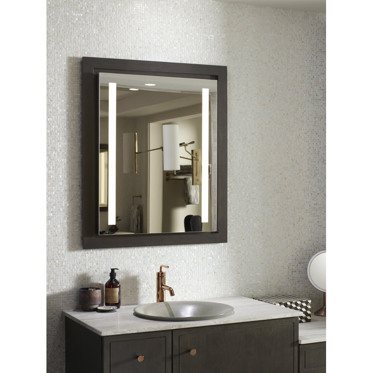 Verdera Bright 24" Aluminum Lighted Mirror Medicine Cabinet with Shelves