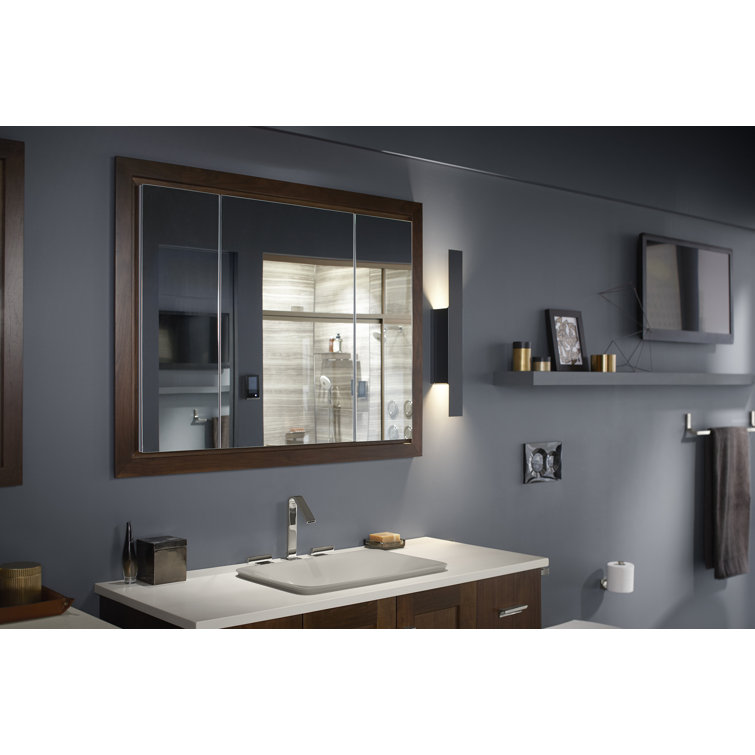 Verdera Frameless 40"x30" Aluminum Medicine Cabinet with Adjustable Shelves