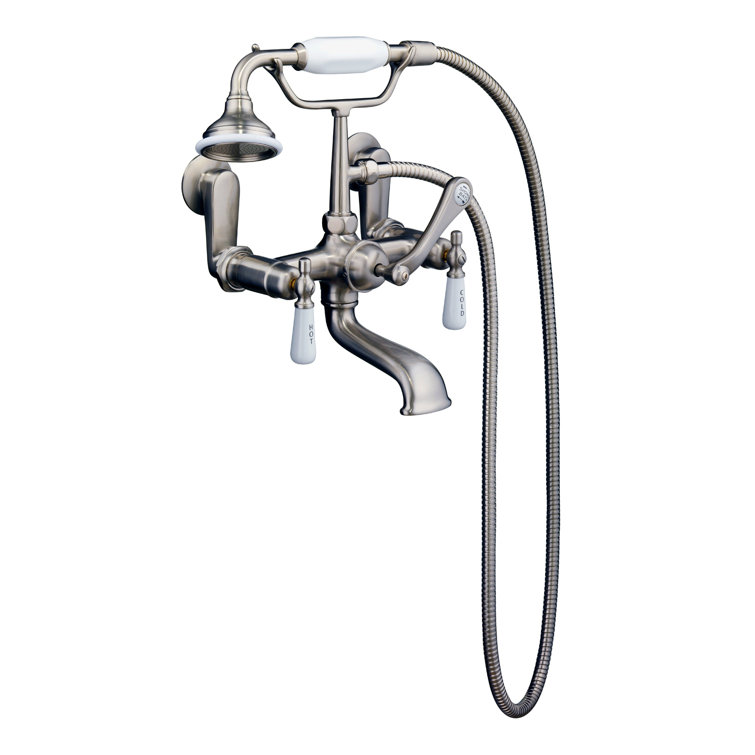 60'' Bisque Acrylic Clawfoot Freestanding Soaking Bathtub