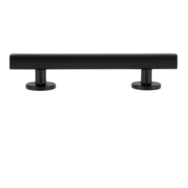 Flynn Matte Black 3-1/2" Center to Center Bar Pull