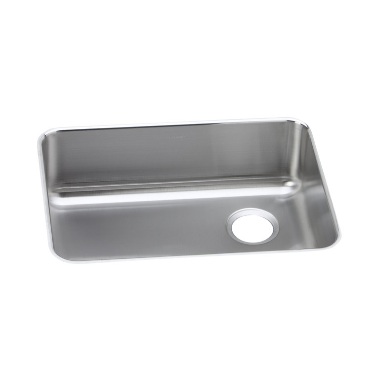 Lustertone Classic Stainless Steel Single Bowl Undermount Sink