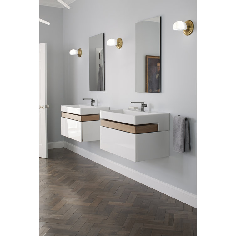 Catalan Frameless 36" Aluminum Medicine Cabinet with Adjustable Shelves