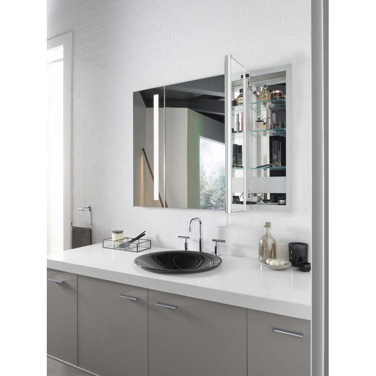 Verdera 40" Aluminum LED Lighted Medicine Cabinet