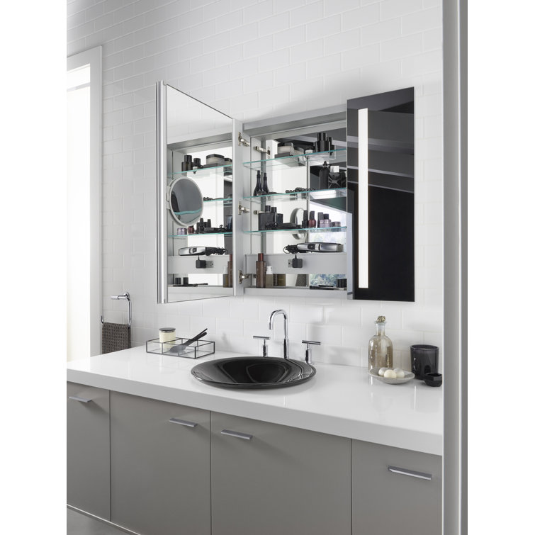Verdera 40" Aluminum LED Lighted Medicine Cabinet