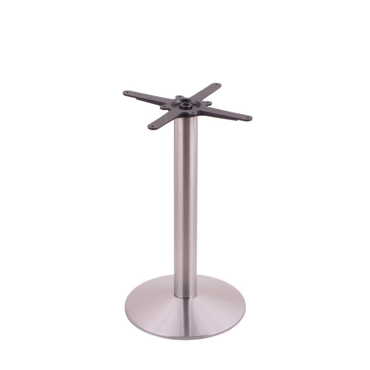 28'' Tall Stainless Steel Round Pedestal Table Base