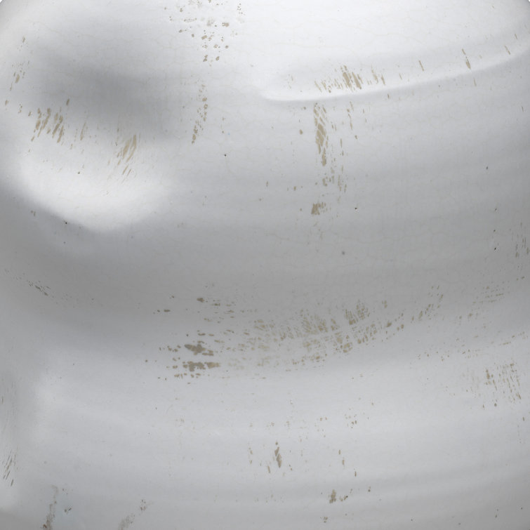 White Ceramic Dimpled Jug Vase