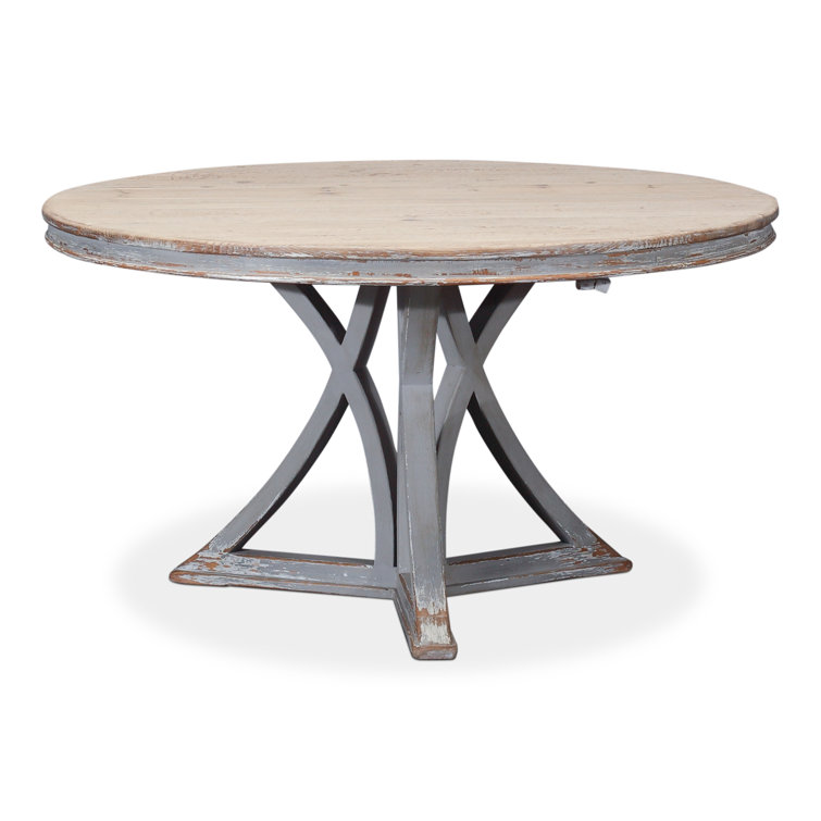 Chateau Gris 54" Reclaimed Wood Round Extendable Dining Table