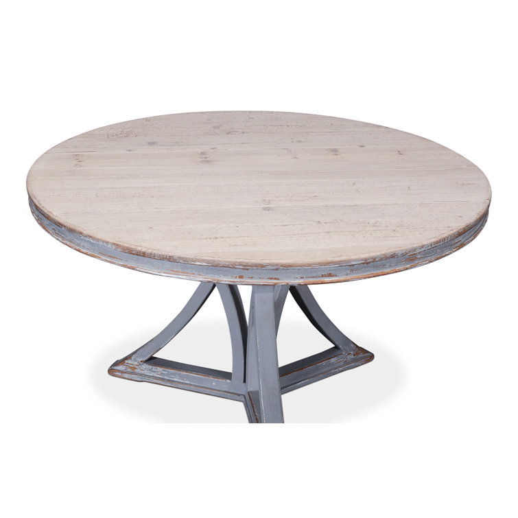 Chateau Gris 54" Reclaimed Wood Round Extendable Dining Table