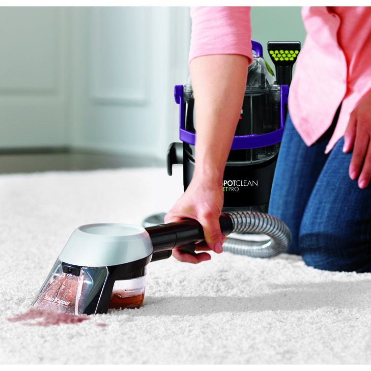 Extra Large Black and Purple Upholstery Canister Cleaner