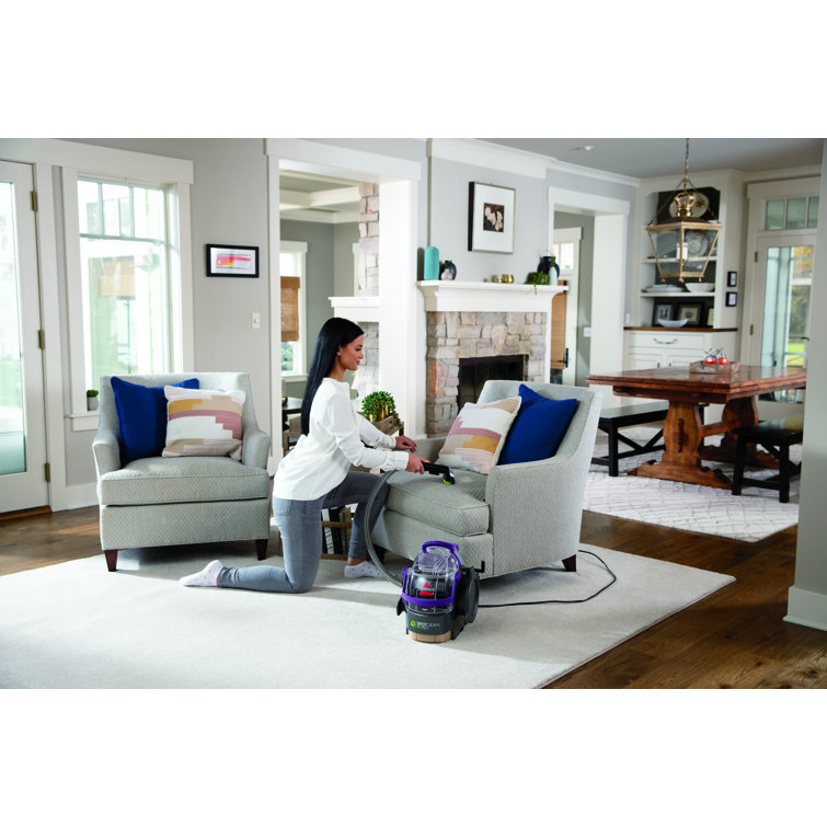 Extra Large Black and Purple Upholstery Canister Cleaner