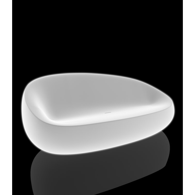 Ice White Plastic Outdoor Patio Sofa