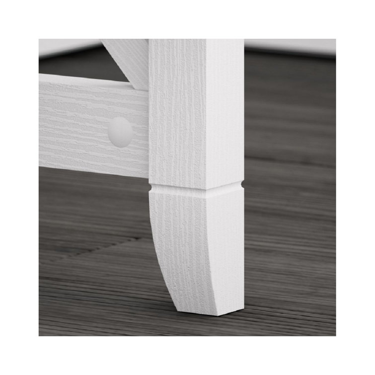 Key West 54'' Pure White Oak Computer Desk with Storage