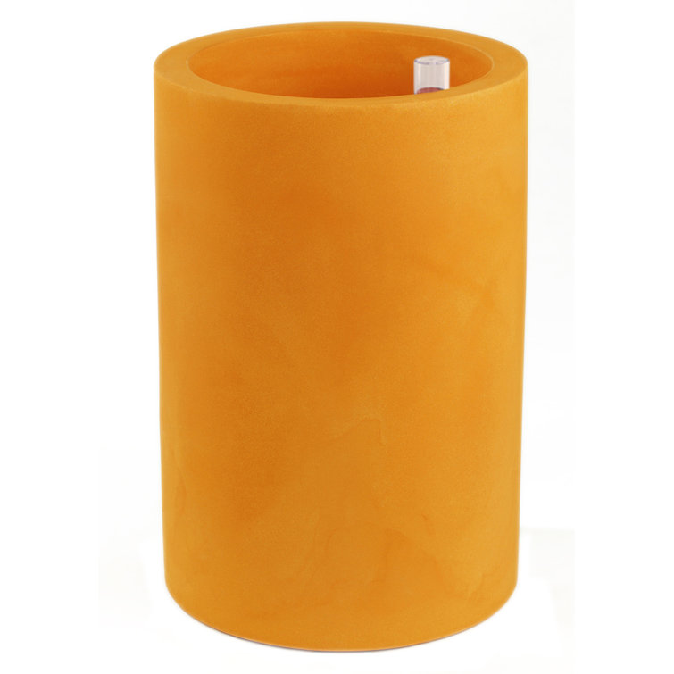 Ecru Cilindro Self-Watering Planter, 31.5" Polyethylene