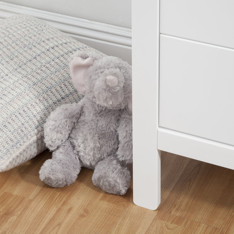 Colby Modern White 3-Drawer Nursery Dresser with Soft Close