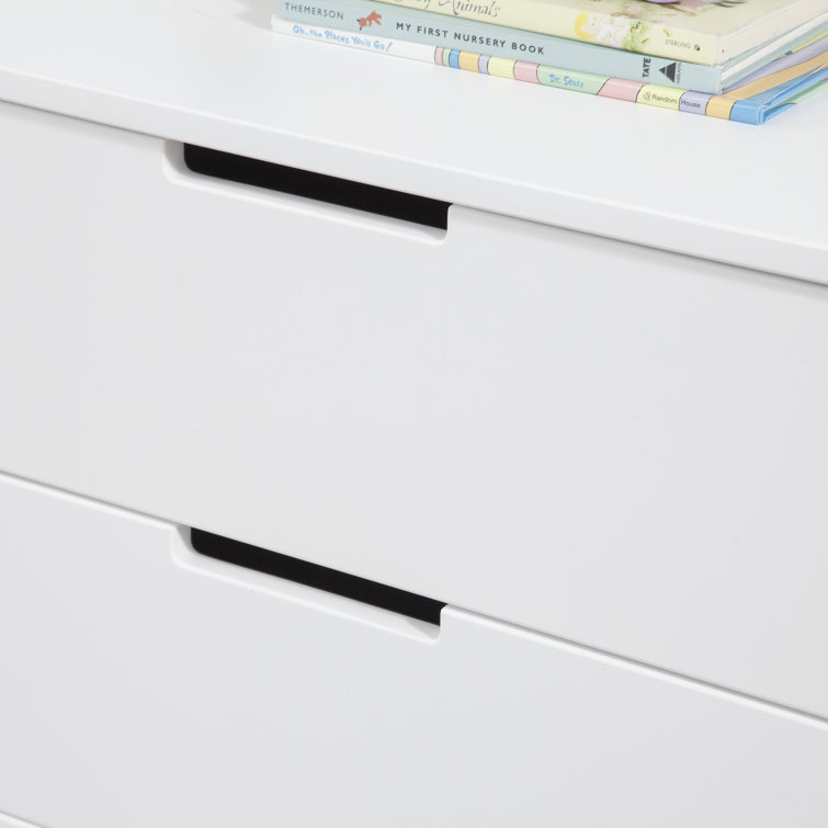 Colby Modern White 3-Drawer Nursery Dresser with Soft Close