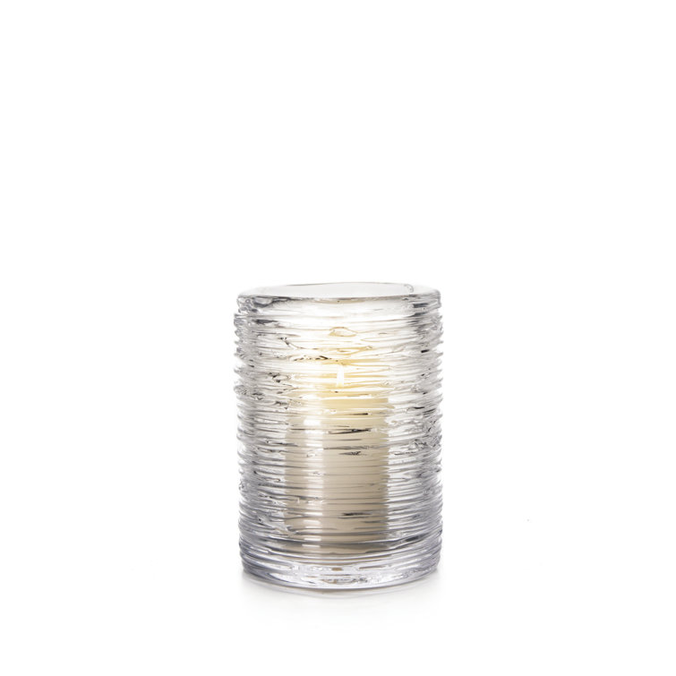 Small Clear Glass Hurricane Candle Holder