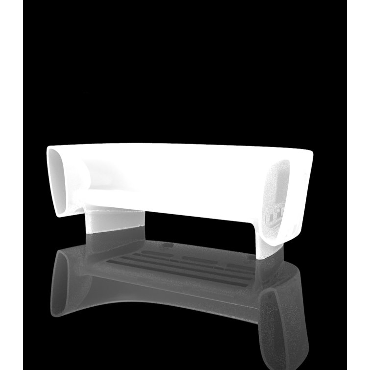 Ice Finish 96.25'' Bum Bum Outdoor Plastic Sofa