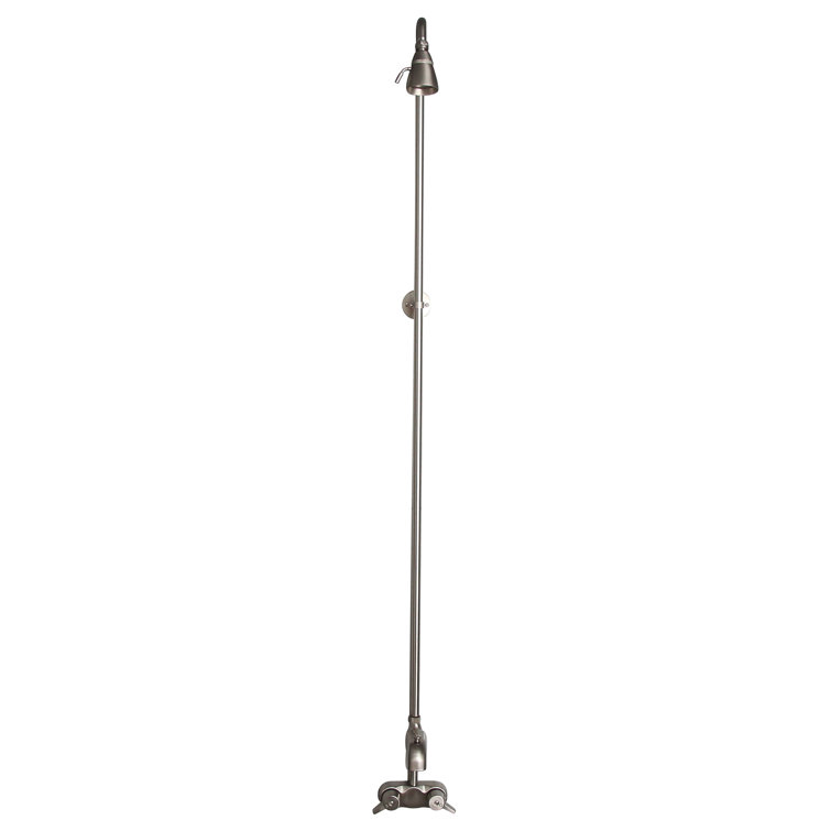 Polished Nickel Wall Mounted Clawfoot Tub Faucet with Diverter