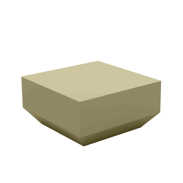 Vela Bronze Matte Embossed Polypropylene Outdoor Coffee Table