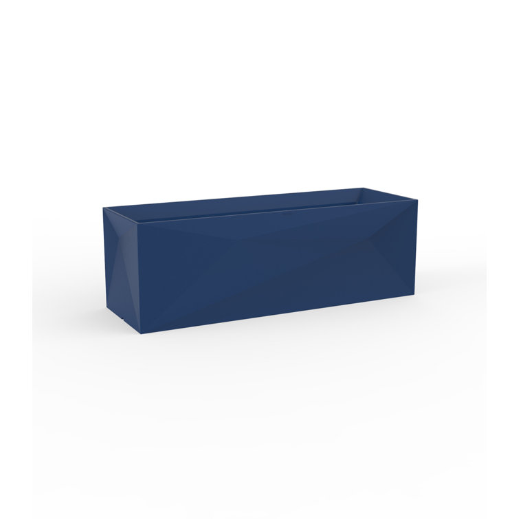 Serene Steel Square Outdoor Planter 15.75" H
