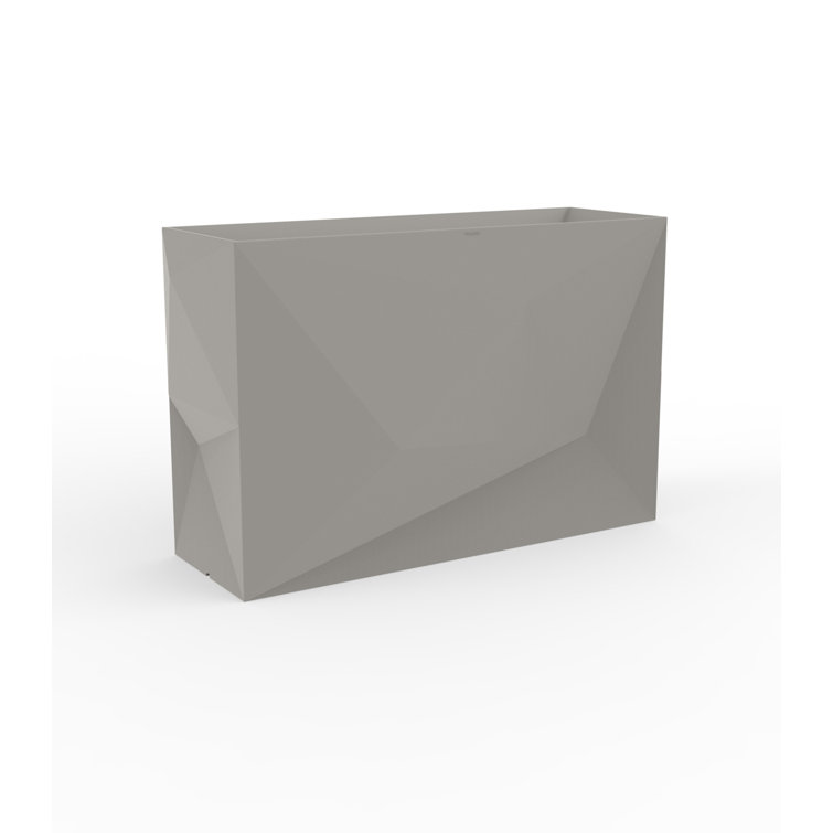 Taupe Resin Rectangular Outdoor/Indoor Planter Box