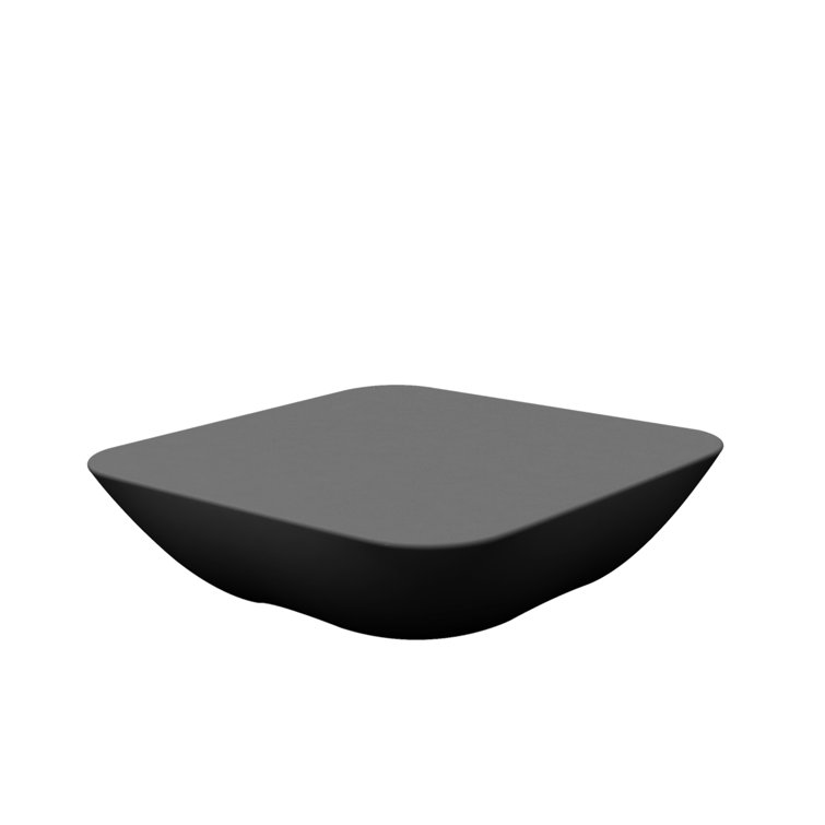 Anthracite Square Pillow-Inspired Polyethylene Coffee Table