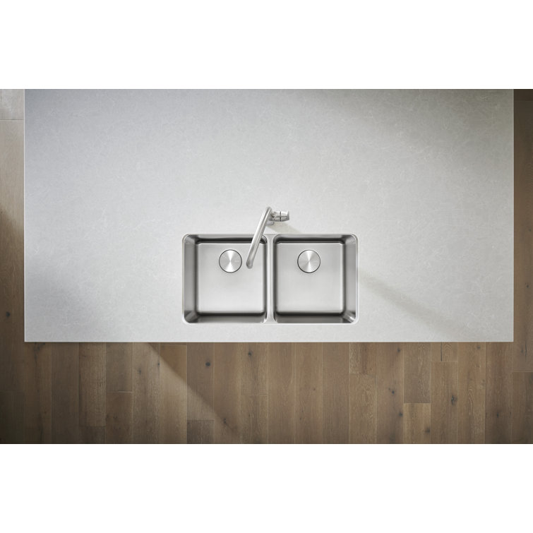 Formera 33" Double Bowl Stainless Steel Undermount Kitchen Sink