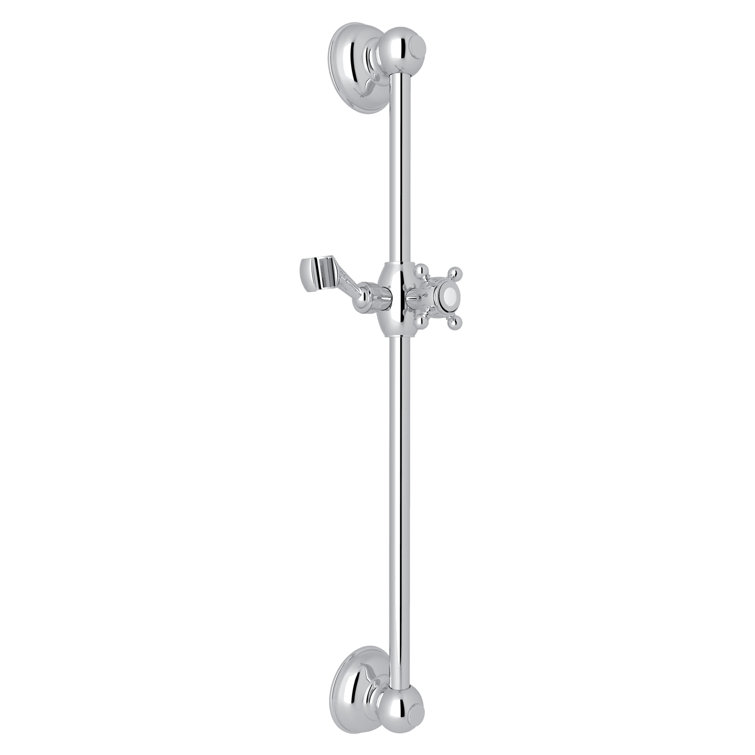 Modern Italian Polished Chrome Wall-Mounted Shower Slide Bar