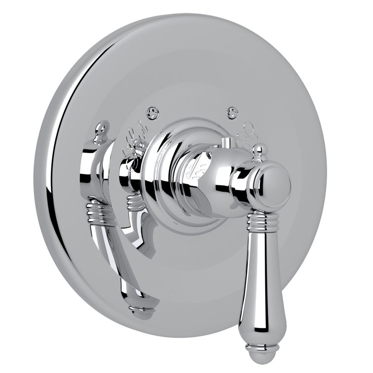 Polished Nickel Lever Shower Trim Plate