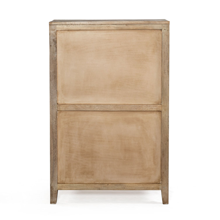 Cordoba Vintage Teal 5-Drawer Vertical Teak Dresser