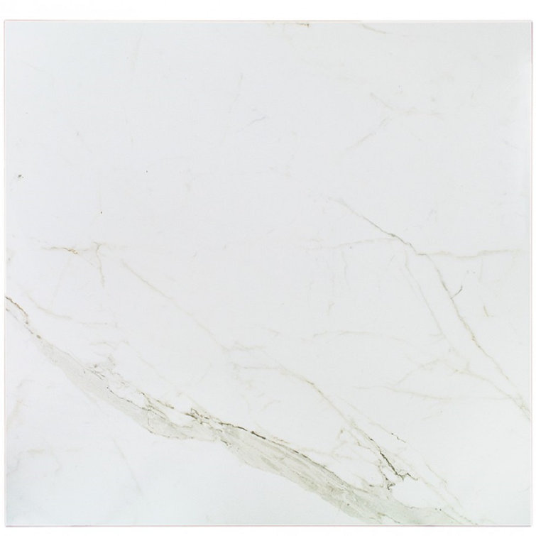 Calacatta White Matte Rectified Porcelain Floor and Wall Tile 24" x 24"
