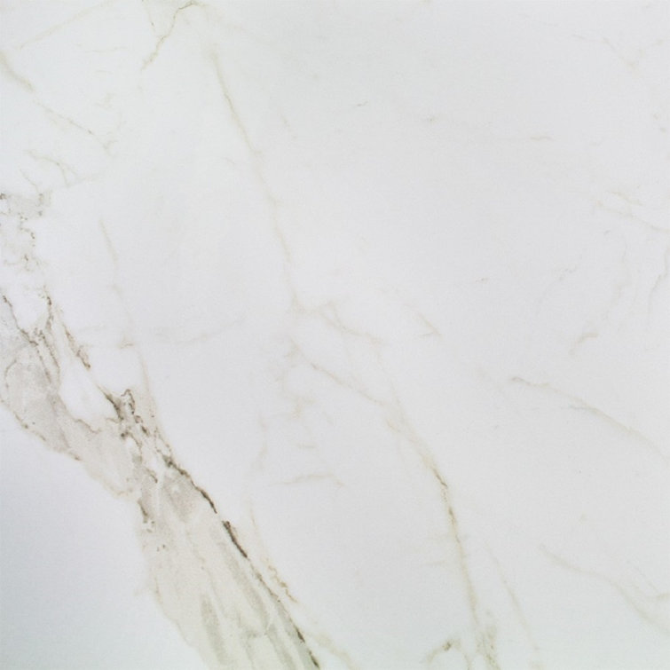 Calacatta White Matte Rectified Porcelain Floor and Wall Tile 24" x 24"