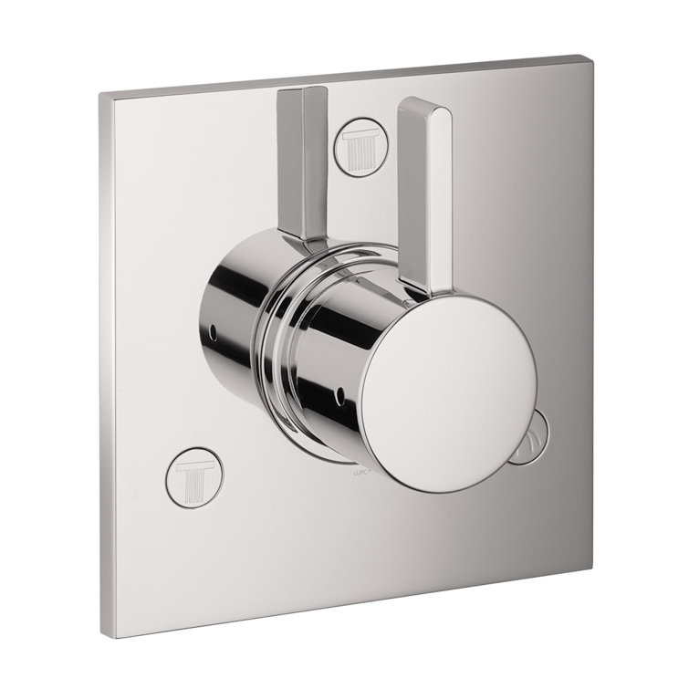 Brushed Nickel Wall-Mounted Diverter Valve Trim