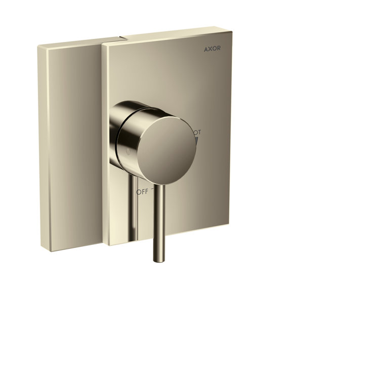 Polished Chrome Wall-Mounted Lever Shower Trim
