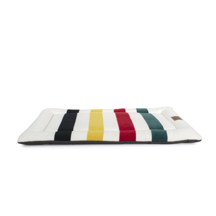 Large Multicolor Striped Polyester Pet Bed